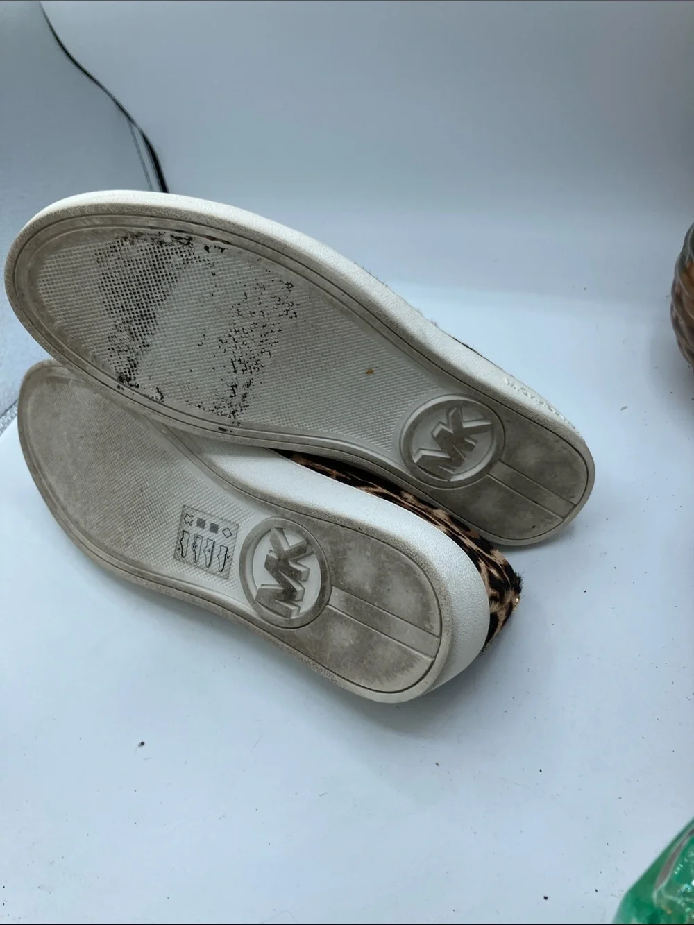 Michael Kors Leopard-Print Slip-On Sneakers in Brown and Black